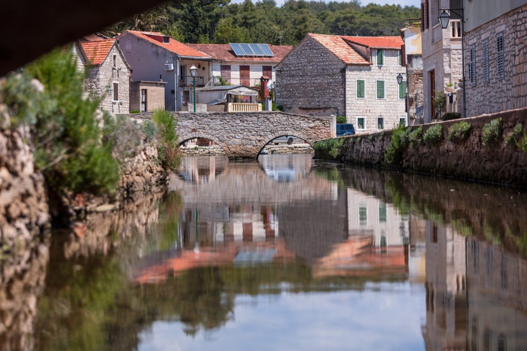 This tiny village on the north coast of Hvar island lies at the bottom of narrow curving channel with several bridges, so it’s sometimes referred to as ‘little Venice’.